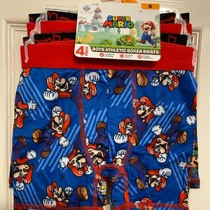 Super Mario Boys Boxer Briefs size 6 S